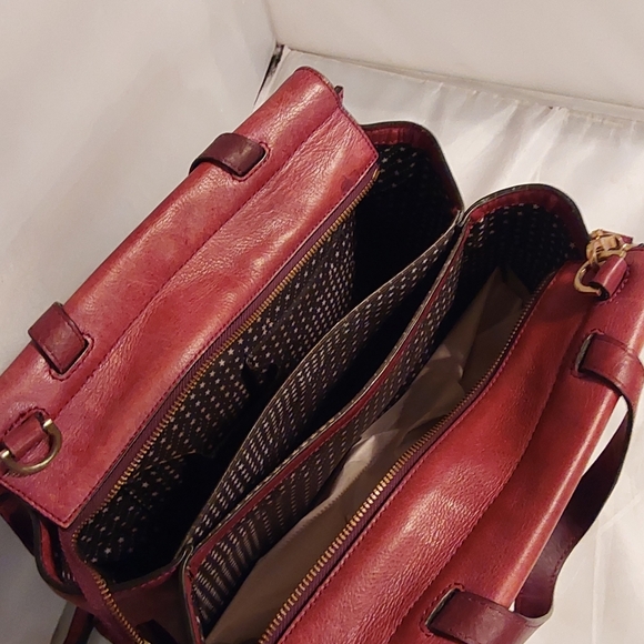 KATE SPADE SATURDAY WEEKENDER MERLOT WINE LARGE SATCHEL CONVERTIBLE BAG - Picture 8 of 8